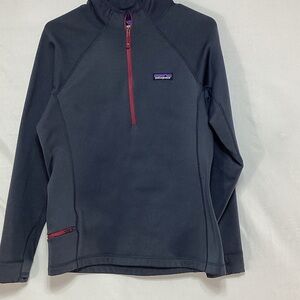 Patagonia Medium Gray Pullover with Zipper